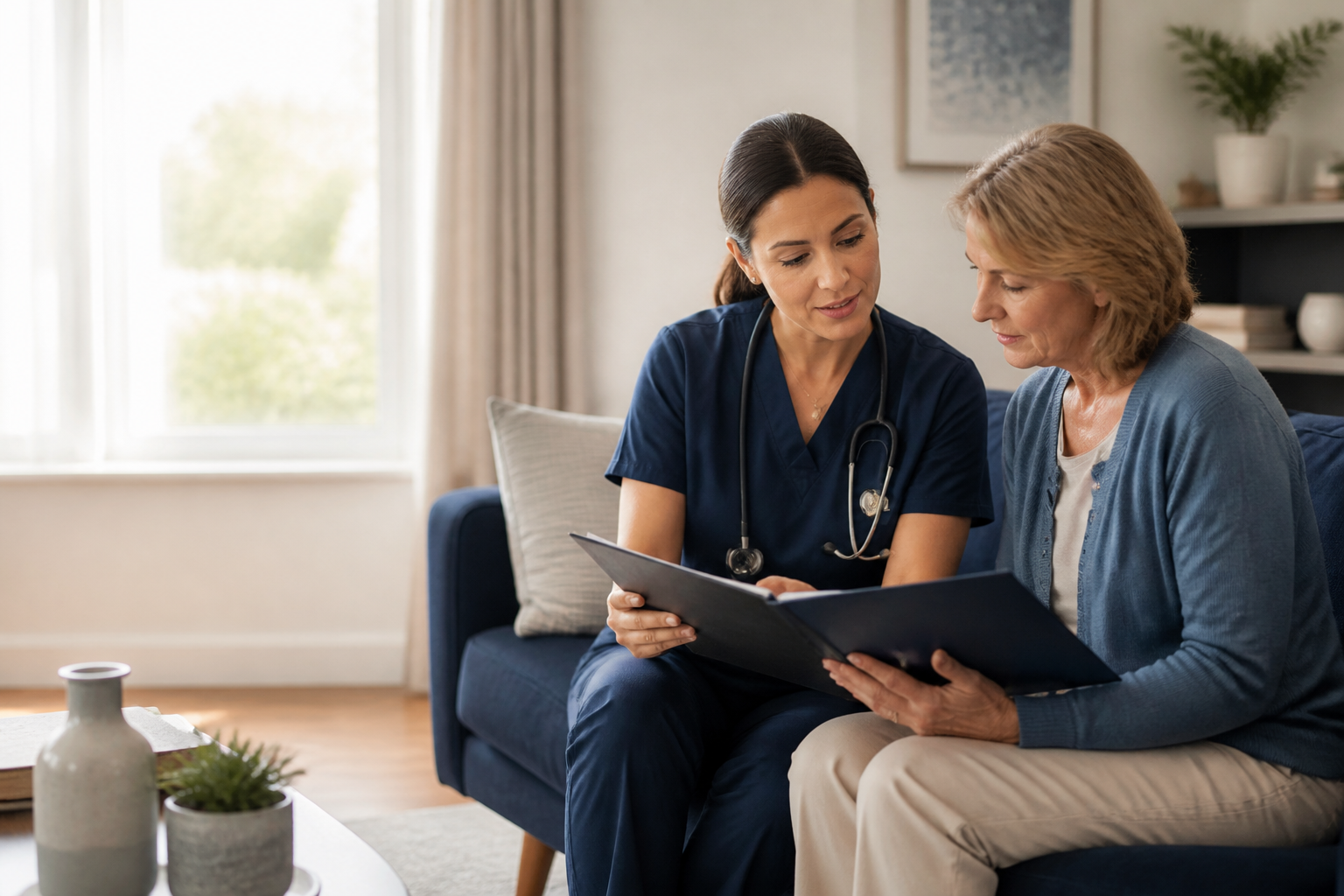 Beyond Concierge Healthcare provider with a patient